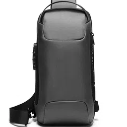BANGE Unisex Textured Padded Crossbody Backpack image 2
