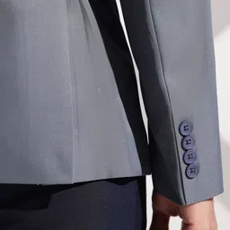 INVICTUS Slim Fit Notched Lapel Single Breasted Formal Blazer image 3