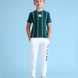 U.S. Polo Assn. Kids Boys Typography Striped Pockets T-shirt image 5