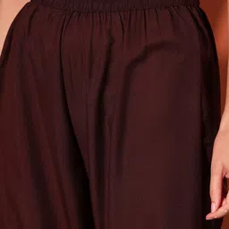 Sangria Women Floral Regular Straight Kurta With Trouser & Dupatta image 5