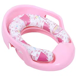Kuber Industries Kids Toilet Seat With Handle- Pink-image-69