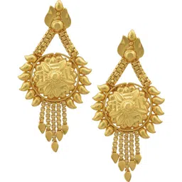 DZINETRENDZ Floral Drop Earrings image 2