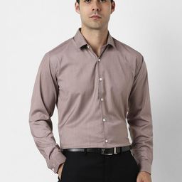 Van Heusen Men Slim Fit Solid Spread Collar Formal Shirt-picture-38