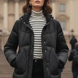 Mast & Harbour Stand Collar Bomber Jacket-picture-31
