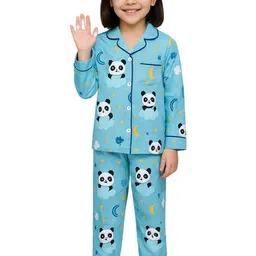 BAESD Girls Graphic Printed Pure Cotton Night suit-picture-23