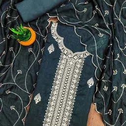 SAINOOR Embroidered Unstitched Dress Material image 2