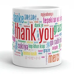 Mr UVD White & Pink Typography Printed Ceramic Glossy Mug 350 ml image 3