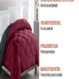 tundwal's Red & Black Heavy Winter Single Bed Comforter image 3