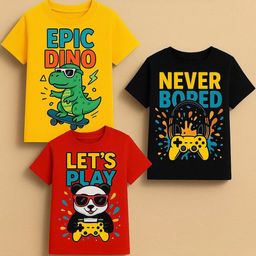 FASHIONATEWORLD Boys Black Tshirts-picture-16