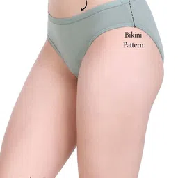 SHYAM SONS FLAIR Pack Of 3 Mid-Rise Anti Bacterial Bikini Briefs image 5