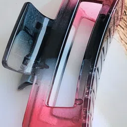 DIVASTRI Set Of 6 Multicoloured Plastic Claw Clip image 2