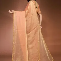 sanjana  silk SANJANA SILK Beads and Stones Pure Chiffon Saree image 5