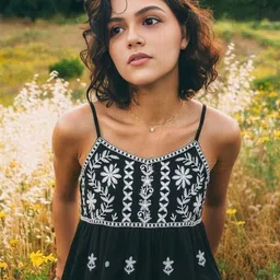 SZN Embroidered Ethnic Top image 5