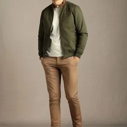 Louis Philippe Jeans Men Camouflage Open Front Jacket image 4