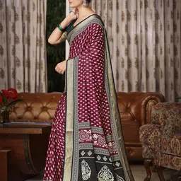 all about you Woven Design Ethnic Motifs Zari Saree image 3