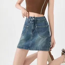 LULU & SKY Women A-Line High-Rise Mini Skirt image 2