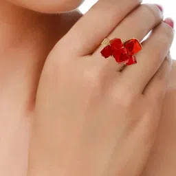 Missmister Women Gold Plated Finger Ring image 4