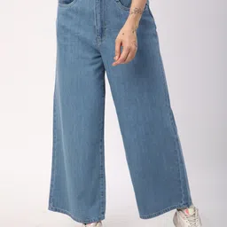 R&B Women Wide Leg High-Rise Jeans-picture-13