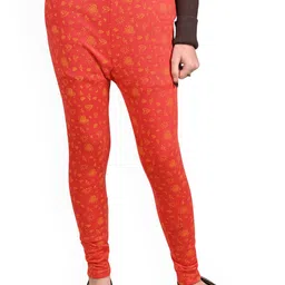 BAESD Girls Printed Ankle Length Super Warm Leggings-image-53
