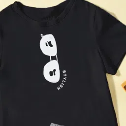 BILLYBALL Unisex Kids Printed Round Neck Pure Cotton T-Shirt With Shorts image 2