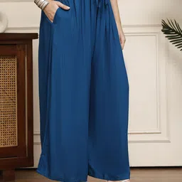 Valles365 by S.C. Women Selection Of 2 Flared Knitted Ethnic Palazzos image 2