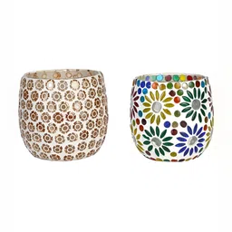 1ST TIME White & Red 2 Pieces Cylindrical Shaped Candle Holders-picture-35