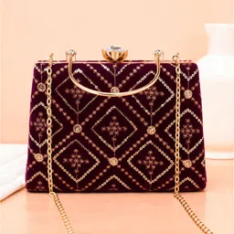 ARTKLIM Embroidered Box Clutch-picture-22