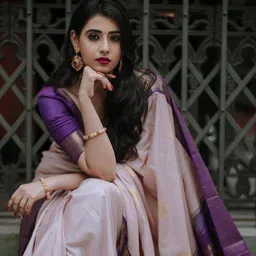 PHEASANT Ethnic Motifs Zari Banarasi Saree image 5