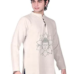 Difneez Men Ethnic Motifs Printed Indie Prints Handloom Kurta image 5