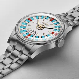 DOUBLERUN Men Dial & Stainless Steel Straps Chronograph Analogue Watch H05N21007 image 3