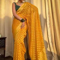 ZARA STAR Woven Design Art Silk Banarasi Saree image 2