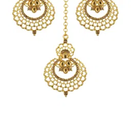 Women Click Gold-Plated Stone Studded Jewellery Set-picture-18