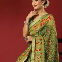 KALINI Bandhani Pure Georgette Bandhani Saree image 5