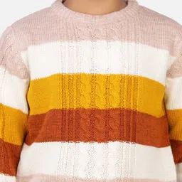 JoE Hazel Boys Round Neck Striped Pullover image 2