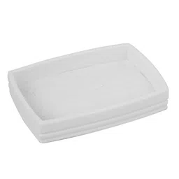 Myntra Elegant Homes Set Of 4 White Textured Serenity Bath Accessories image 4