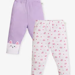 ed-a-mamma baby Ed-a-Mamma Infants Pack of 2 Printed Ankle Length Leggings image 1