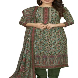 DRAVINAM Trends Ethnic Motifs Printed Unstitched Dress Material-image-42