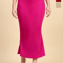 Trendmalls Women Pack Of 3 Mermaid Fit Saree Shapewear-image-90