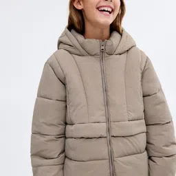 Mango Kids Girls Hooded Puffer Jacket-image-39