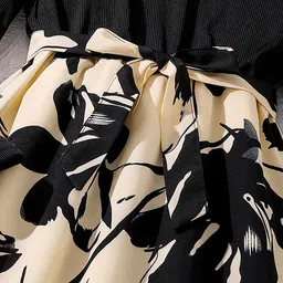 StyleCast x Revolte Tropical Print Fit & Flare Maxi Dress image 5