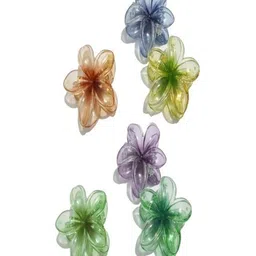HYMT Women Set of 6 Flower Shape Clutchers Claw Clip Hair Accessory-picture-29