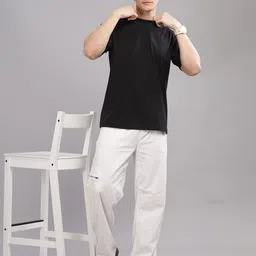 SOLACEACTIVE Men Typography Printed Round Neck Cotton Relaxed Fit T-shirt image 5