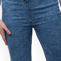 Ira Collections Women Comfort Jogger Mid-Rise Light Fade Stretchable Jeans image 2