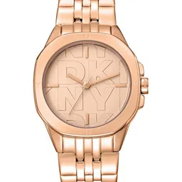 DKNY Women Brooklyn Midi Brass Round Dial Analogue Watch DK1L012M0075-picture-58