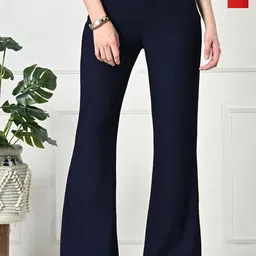 Gladly Women Pack of 2 Smart Bootcut High-Rise Trousers-picture-35