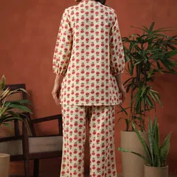 Anayna Printed Cotton Tunic & Trousers Co-Ord Set image 4