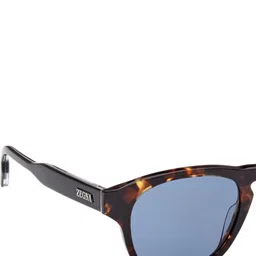 Ermenegildo Zegna Men Oval Sunglasses with UV Protected Lens EZ0221 52 52V image 4