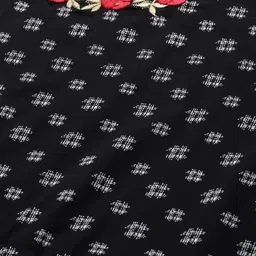 IKRASS Abstract Printed Embroidered Midi Dress image 2