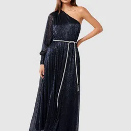 Forever New One Shoulder Bishop Sleeve A-Line Maxi Dress-image-58