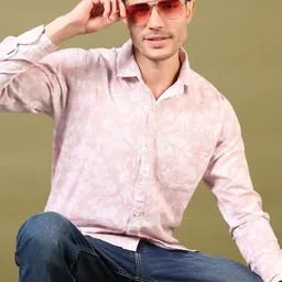 V-Mart Men Spread Collar Floral Printed Cotton Casual Shirt-image-62